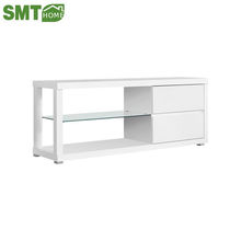cheap flat package melamine MDF commercial tv stand
